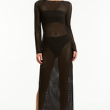 India Hicks Lace Cover Up Dress Black