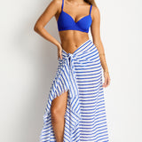 Vacay Long Sarong Blue