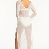 Surf Mesh Long Dress White
