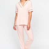 Sally Modal Jersey Short Sleeve PJ Set Peach