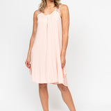 Sally Modal Jersey Sleeveless Swing Nightdress Peach