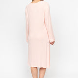 Back view of the Nora Rose Sally Nightdress, highlighting the relaxed fit and gently folded hem.