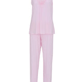 Samantha Modal Scalloped Lace Sleeveless PJ Set Pink