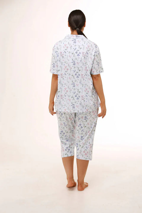 Meadow PJ Set Cotton Jersey Blue