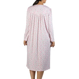 Peony Poly/Cotton Cosy Mid Length Nightie Pink