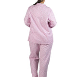 Paisley Flannel Revere Pyjama Set Pink