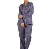 Rose Revere Flannel PJ Set Navy