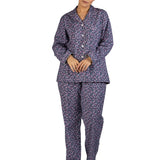 Rose Revere Flannel PJ Set Navy