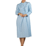 Paisley Flannel Mid Nightie Blue