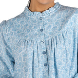 Paisley Flannel Mid Nightie Blue