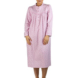 Paisley Flannel Mid Nightie Pink