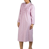 Paisley Flannel Mid Nightie Pink