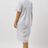 Pansies Cotton Brunch Coat Pink