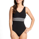 Pool F/G Scoop Back One Piece Swimsuit Black