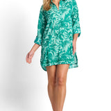 Sunseeker Neverland Painter Shirt Swim Cover Up Envy Green