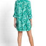 Sunseeker Neverland Painter Shirt Swim Cover Up Envy Green Back View