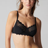 Side profile of the Caresse Soft Cup Bralette showing wireless comfort—The Foundation