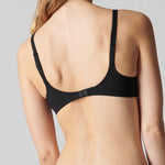 Back view of Caresse Soft Cup Bra with scalloped lace trim and adjustable straps—The Foundation