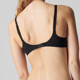 Back view of Caresse Soft Cup Bra with scalloped lace trim and adjustable straps—The Foundation