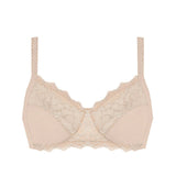 Flat lay of Simone Perele Caresse Soft Cup Bra in Peau Rose—The Foundation