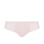 Flat lay of Simone Perele Delice Bikini Brief in blush.