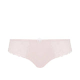 Flat lay of Simone Perele Delice Bikini Brief in blush.