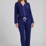 Sleep Luxe Modal Long Sleeve PJ Set Ocean