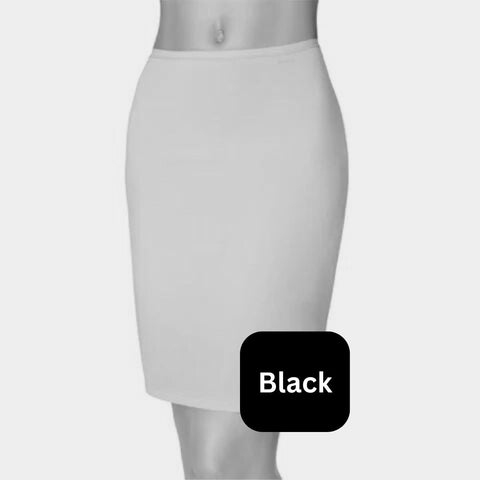 Silk Caress Microfibre Half Slip Black