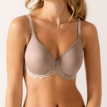 Empreinte Cassiopee Spacer Bra in Rose Sauvage front view—seamless French lace bra featured at The Foundation Australia.