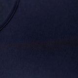 Close up modal cashmere thermal fabric by EGI available at The baseLINE Australia in blu navy colour