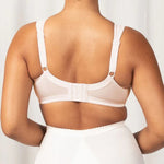 Back view of the Triumph Endless Comfort Bra in Fresh Powder with padded straps and wide back support—shop The Foundation collection.