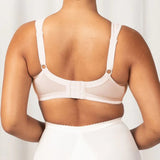 Back view of the Triumph Endless Comfort Bra in Fresh Powder with padded straps and wide back support—shop The Foundation collection.