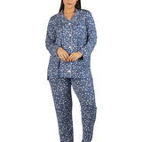 Ditsy Revere PJ Set Steel Blue