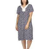 Tulip Short Sleeve Dress Navy