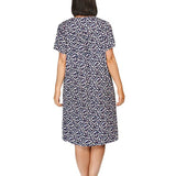 Tulip Short Sleeve Dress Navy