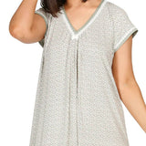 Ditsy Short Sleeve Dress Sage