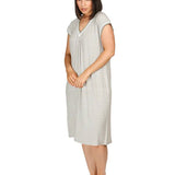 Ditsy Short Sleeve Dress Sage