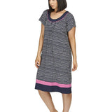 Spots Short Sleeve Dress Navy
