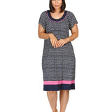 Spots Short Sleeve Dress Navy