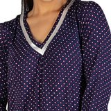Winter Daisy Sleepdress Navy