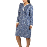 Ditsy Sleepdress Steel Blue