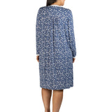 Ditsy Sleepdress Steel Blue