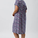 Camillia Short Sleeve Nightdress Navy