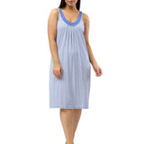 Art Deco Sleeveless Nightdress Denim
