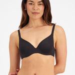 Berlei Barely There Contour Bra Black, three-quarter angle, classic everyday support, from The Foundation.