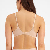 Back view of the Berlei Understate Wirefree Bra in Nude, offers full-coverage wire-free support and smoothing side bands.