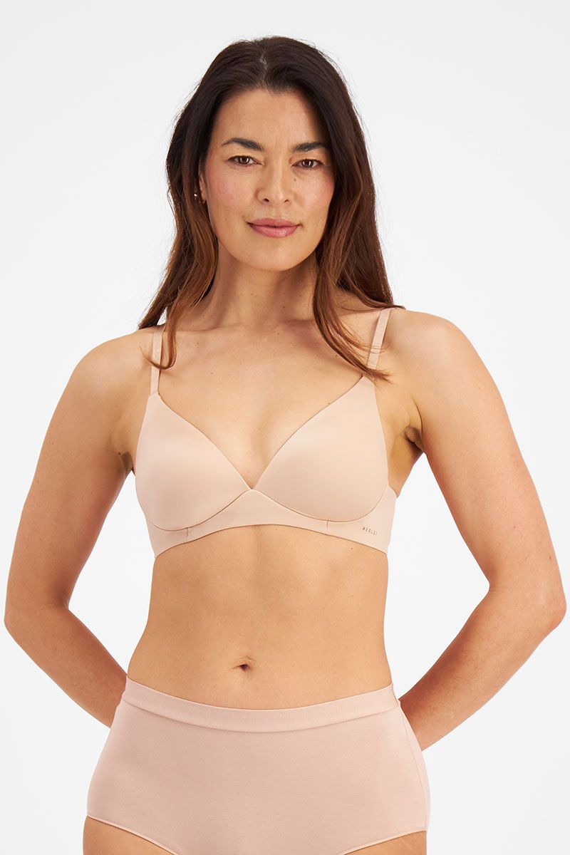 Berlei Understate Wirefree Bra in Nude—find this comfy, invisible-fit bra for A-E cups, perfect for everyday support.