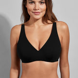 Cosmic V-Neck Underwire D-Cup Bikini Top Black