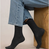 Velvet Cotton Socks Anthracite