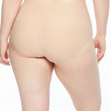 Soft Stretch Full Brief XL-4XL Nude